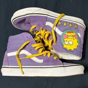 VANS The Simpson’s Lisa for President high tops Women’s size 8
